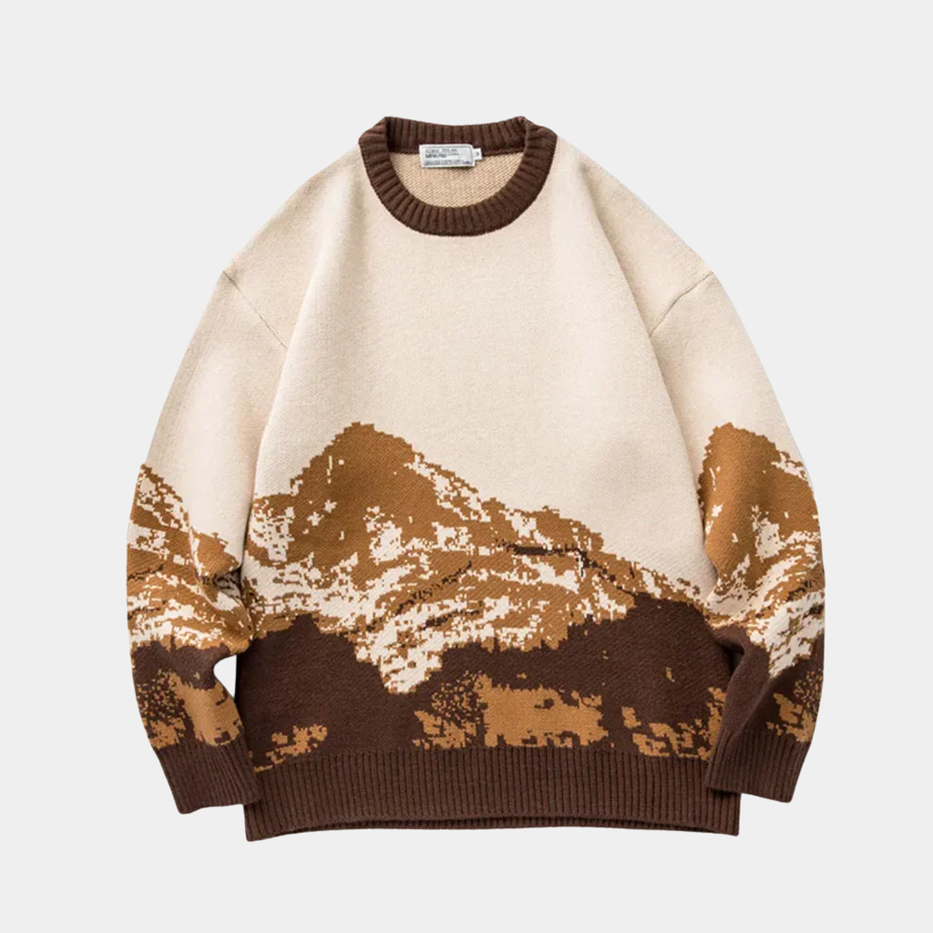 Men’s Snow-Peak Jacquard Knit Sweater - CristianLavian