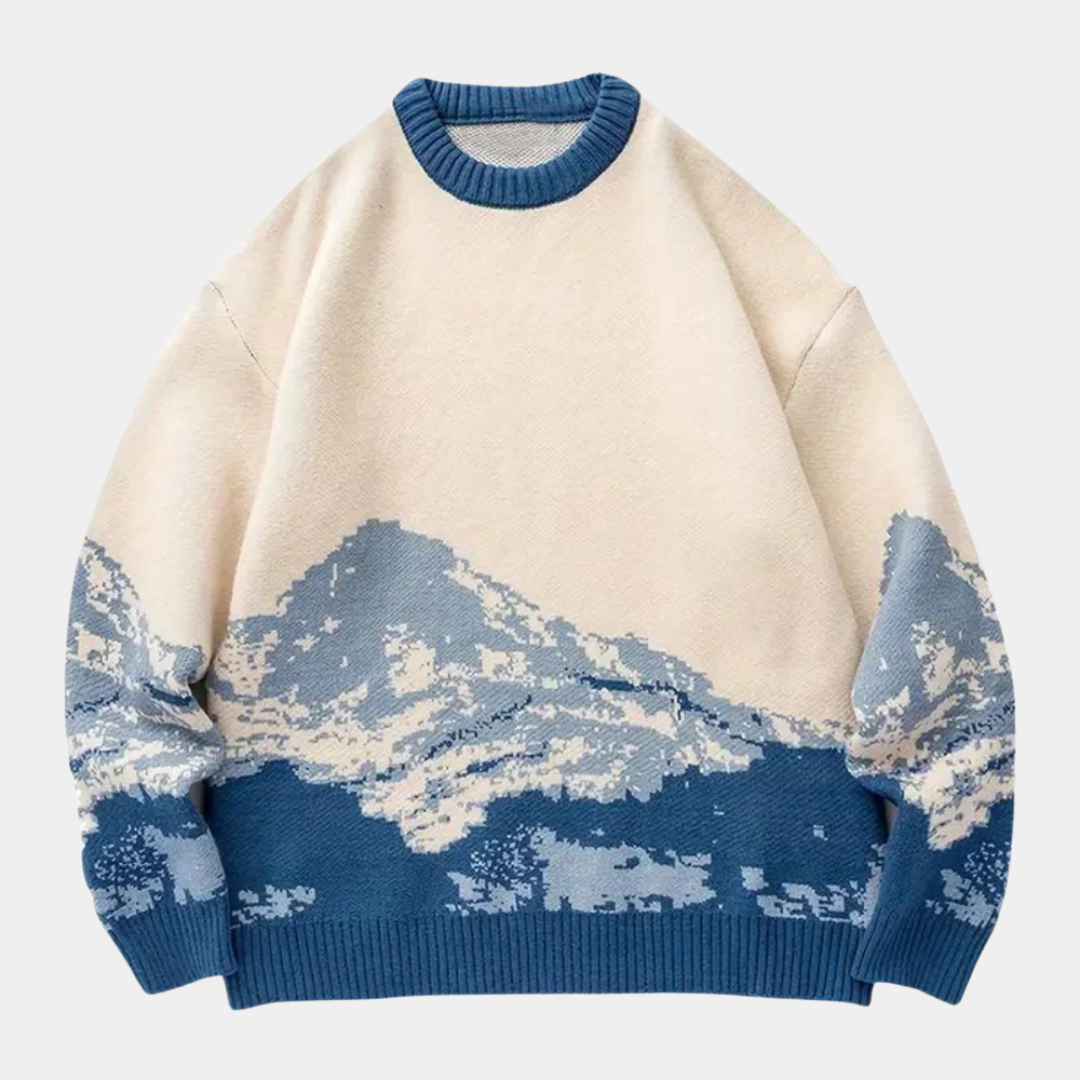 Men’s Snow-Peak Jacquard Knit Sweater - CristianLavian