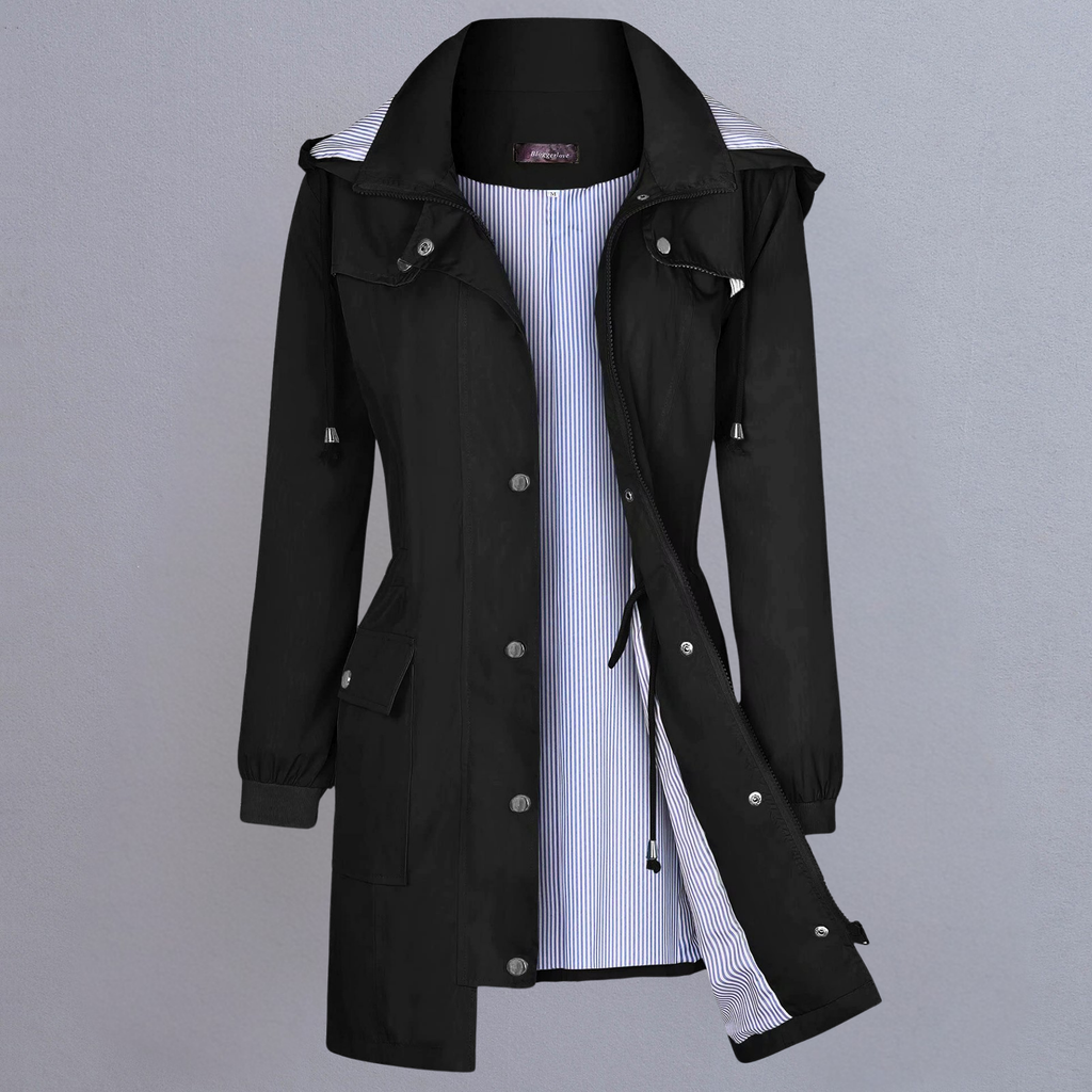 Women’s Lightweight Waterproof Hooded Parka – Windbreaker Coat - CristianLavian