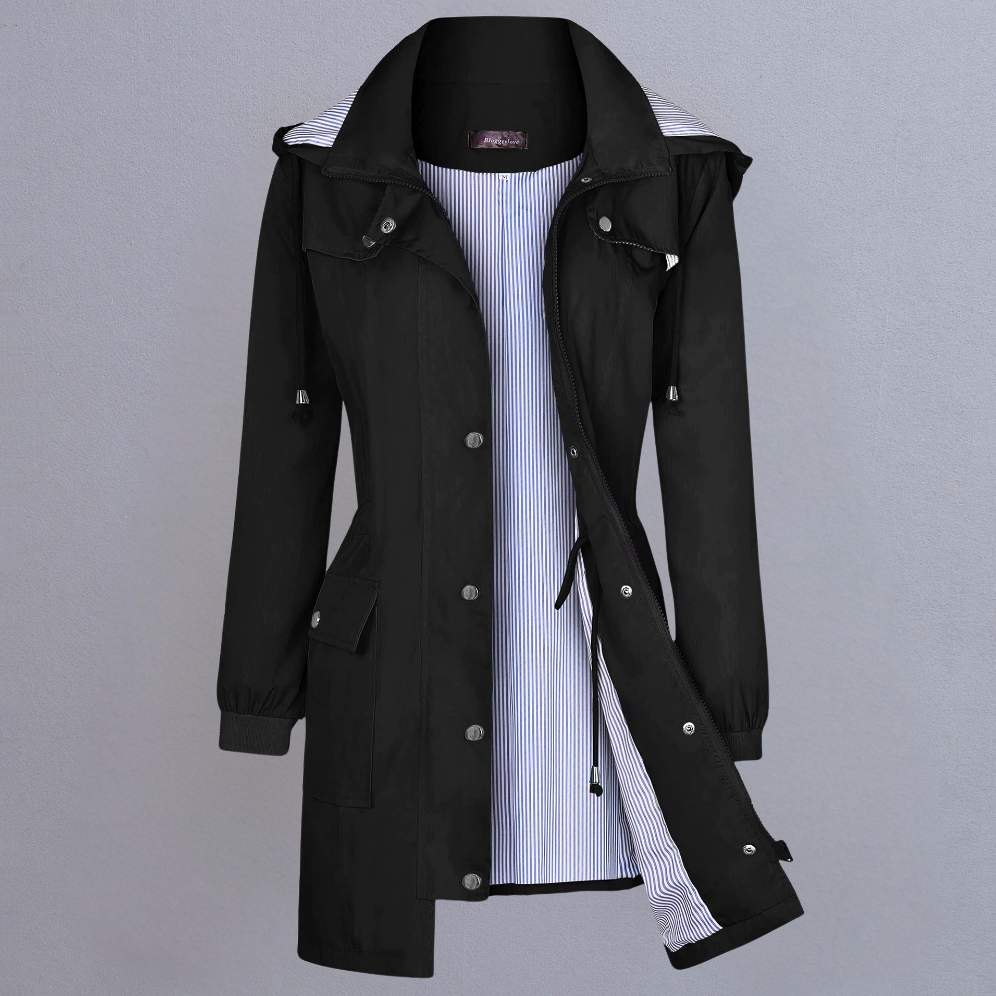 Women’s Lightweight Waterproof Hooded Parka – Windbreaker Coat - CristianLavian
