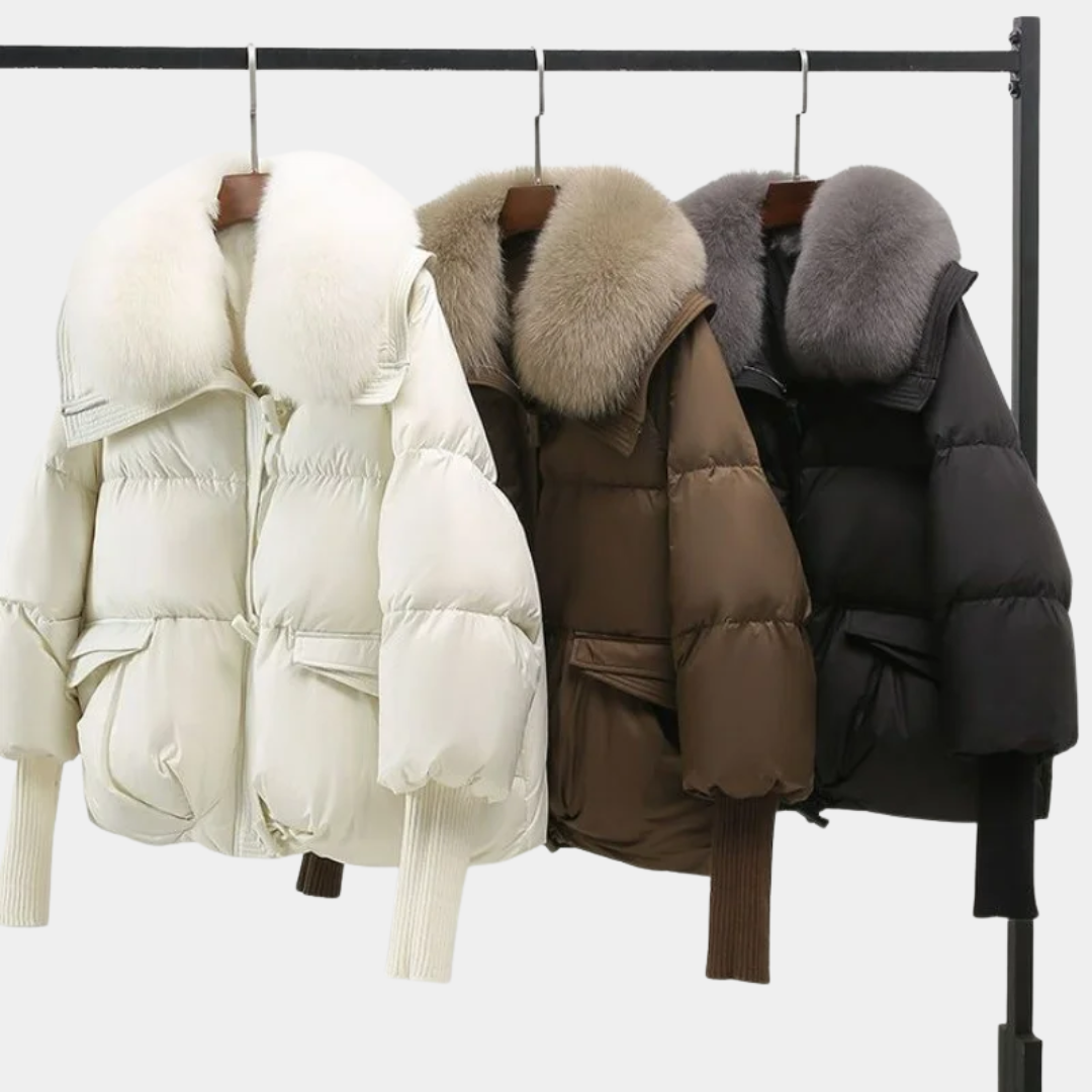 Women’s Luxe Fur-Collar Puffer Jacket - CristianLavian