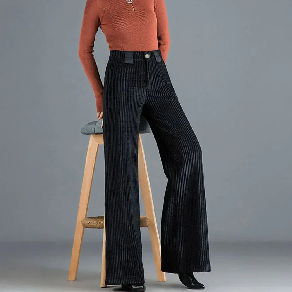 The Verona Velvet Wide-Leg Trousers