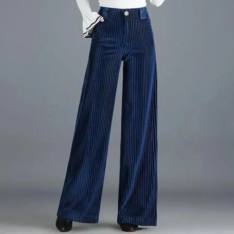 The Verona Velvet Wide-Leg Trousers