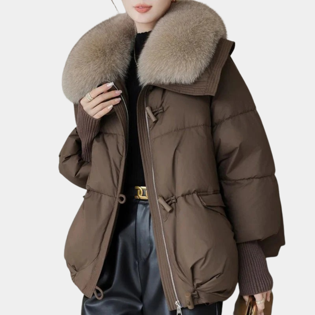 Women’s Luxe Fur-Collar Puffer Jacket - CristianLavian