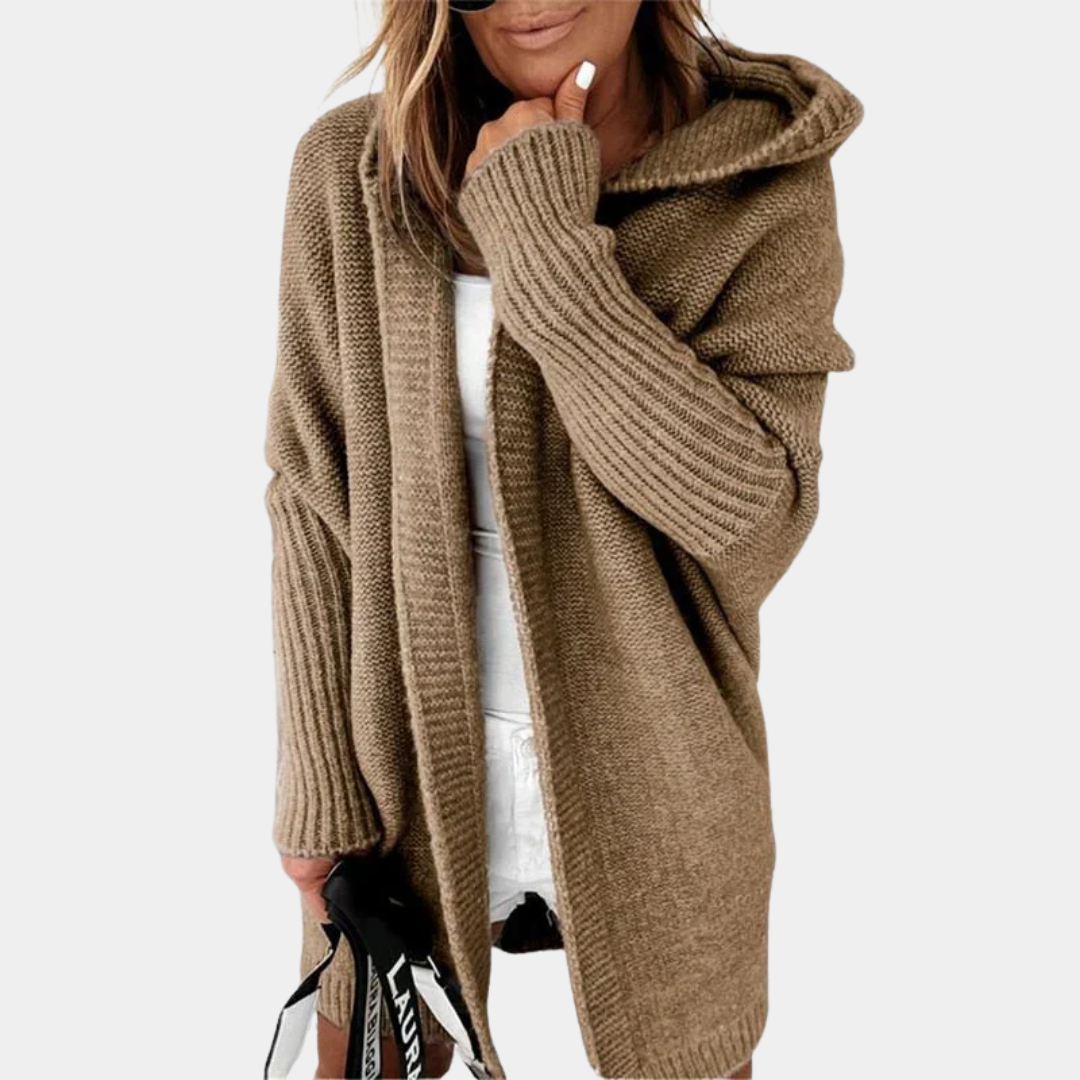 Cozy Hooded Knit Cardigan