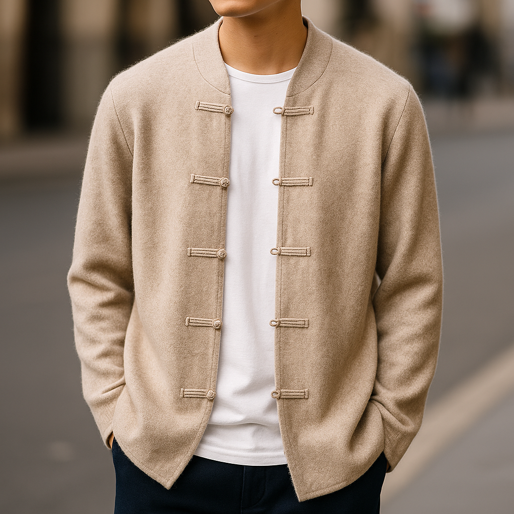 The Kyoto Minimalist Button Cardigan - CristianLavian