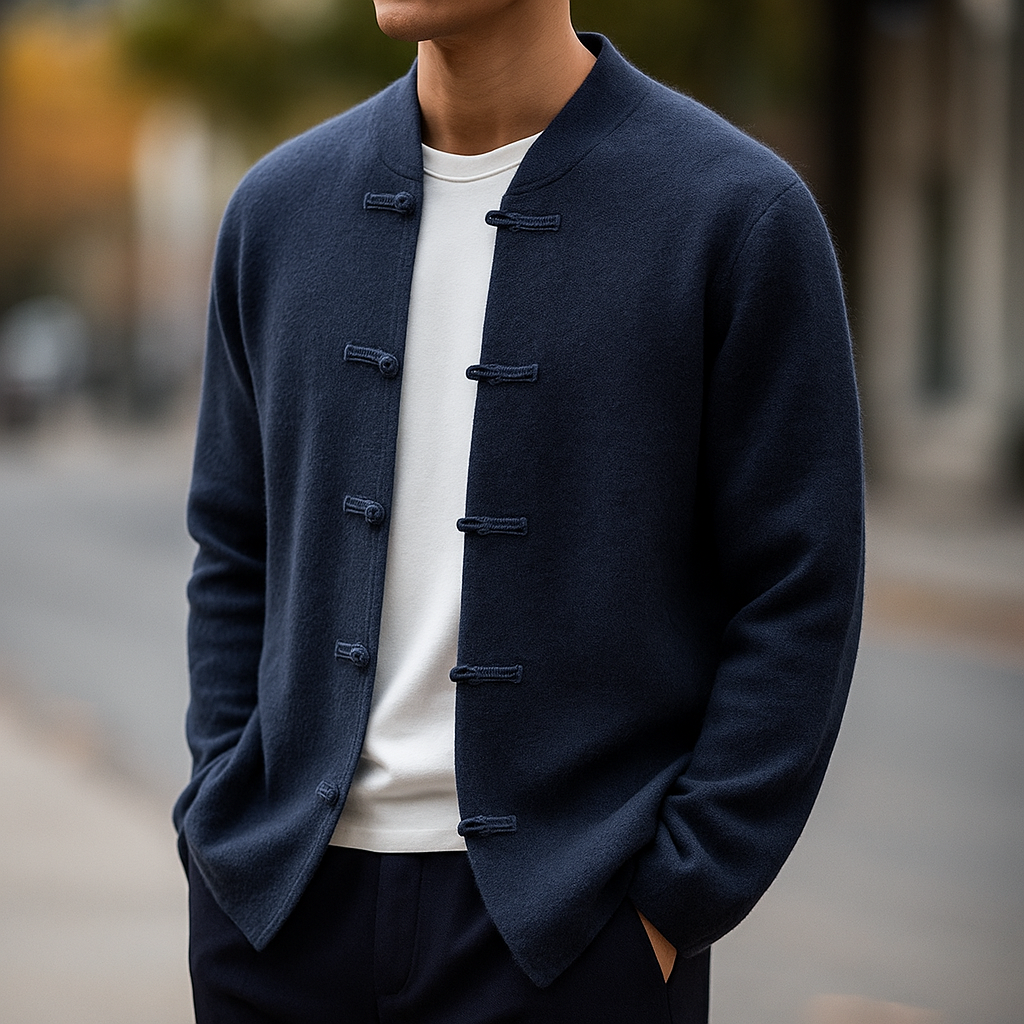 The Kyoto Minimalist Button Cardigan - CristianLavian