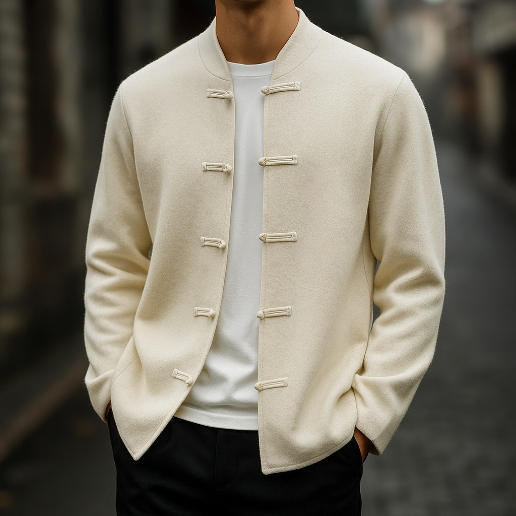 The Kyoto Minimalist Button Cardigan - CristianLavian