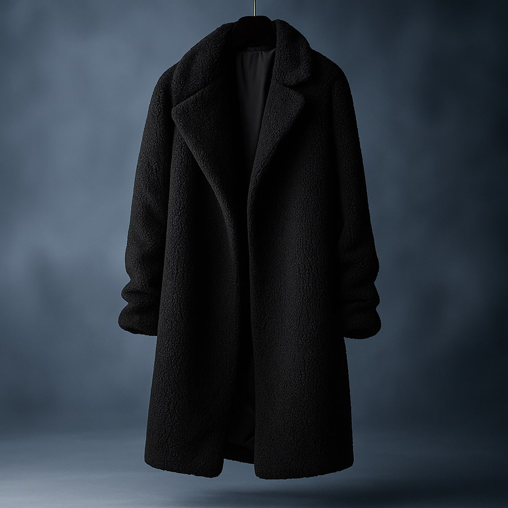 The Nordic Luxe Teddy Overcoat