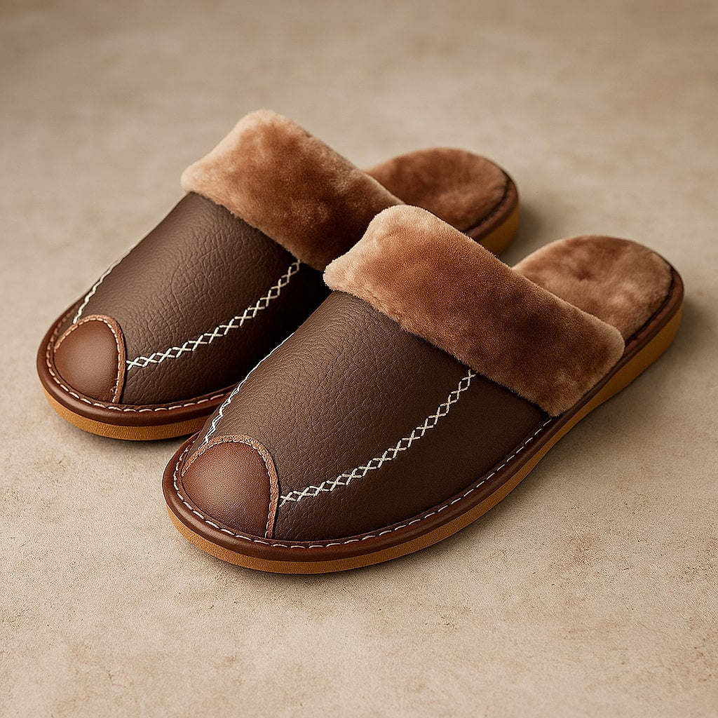 The Alpine Haven Faux-Fur Slippers