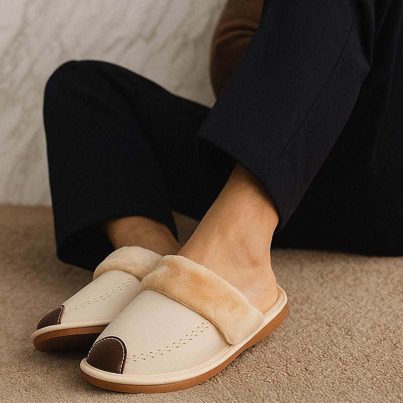 The Alpine Haven Faux-Fur Slippers - CristianLavian