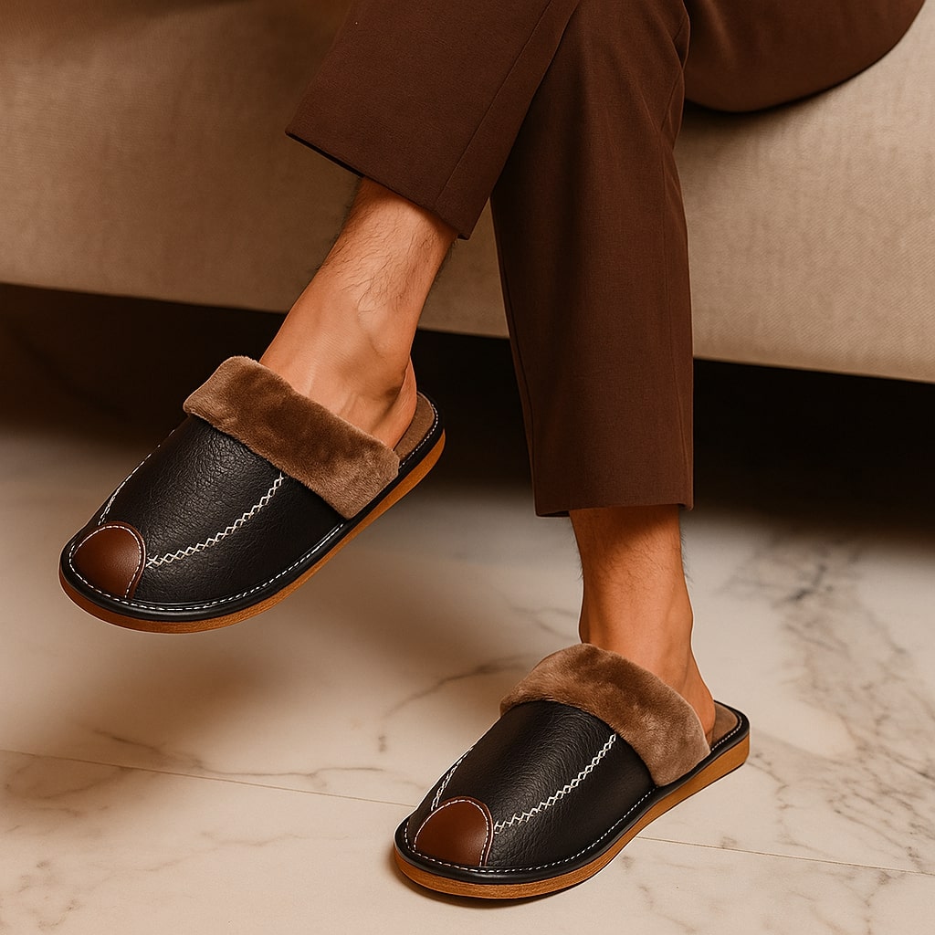 The Alpine Haven Faux-Fur Slippers - CristianLavian