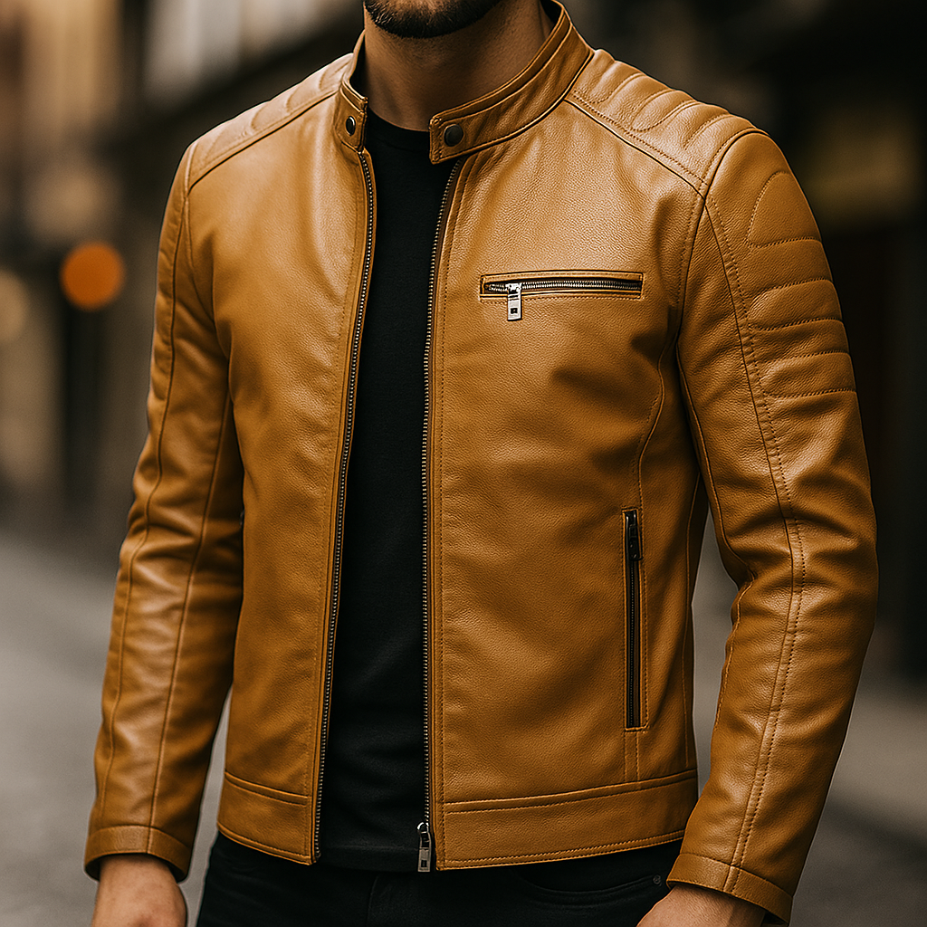 Men’s Classic Moto Leather Jacket - CristianLavian