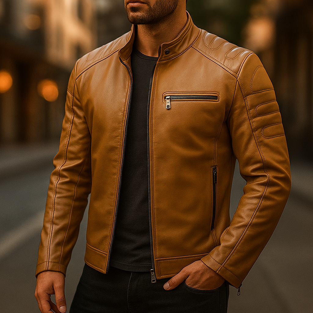 Men’s Classic Moto Leather Jacket - CristianLavian