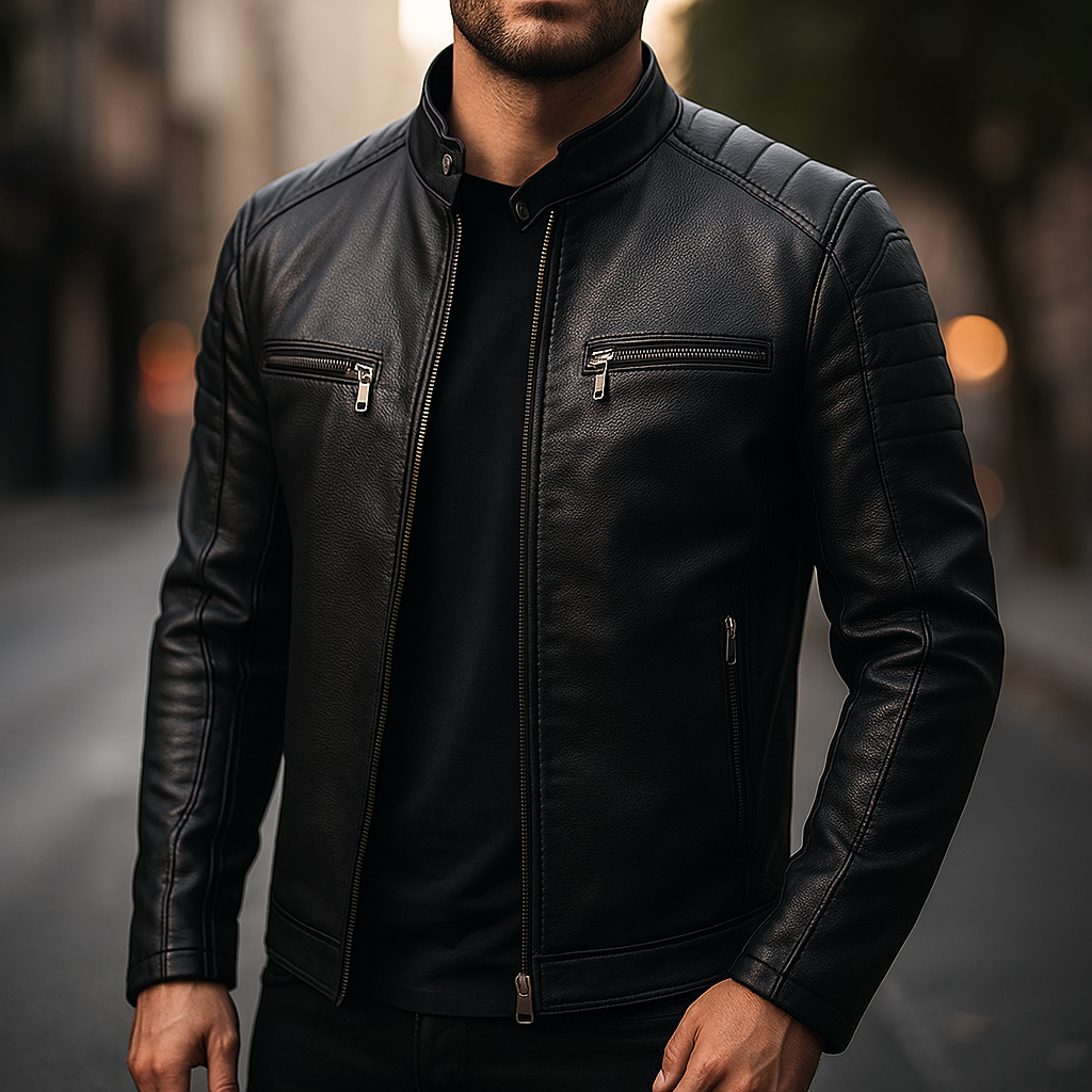 Men’s Classic Moto Leather Jacket - CristianLavian
