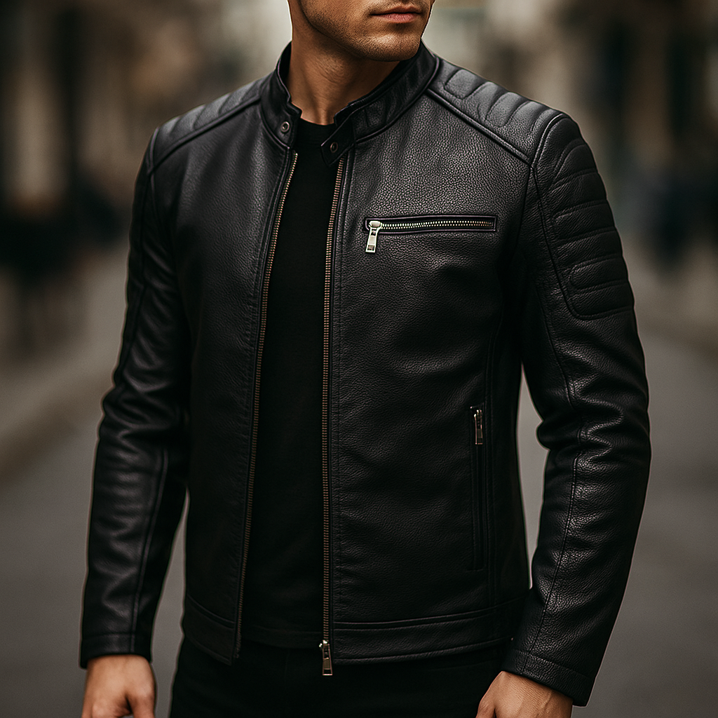Men’s Classic Moto Leather Jacket - CristianLavian