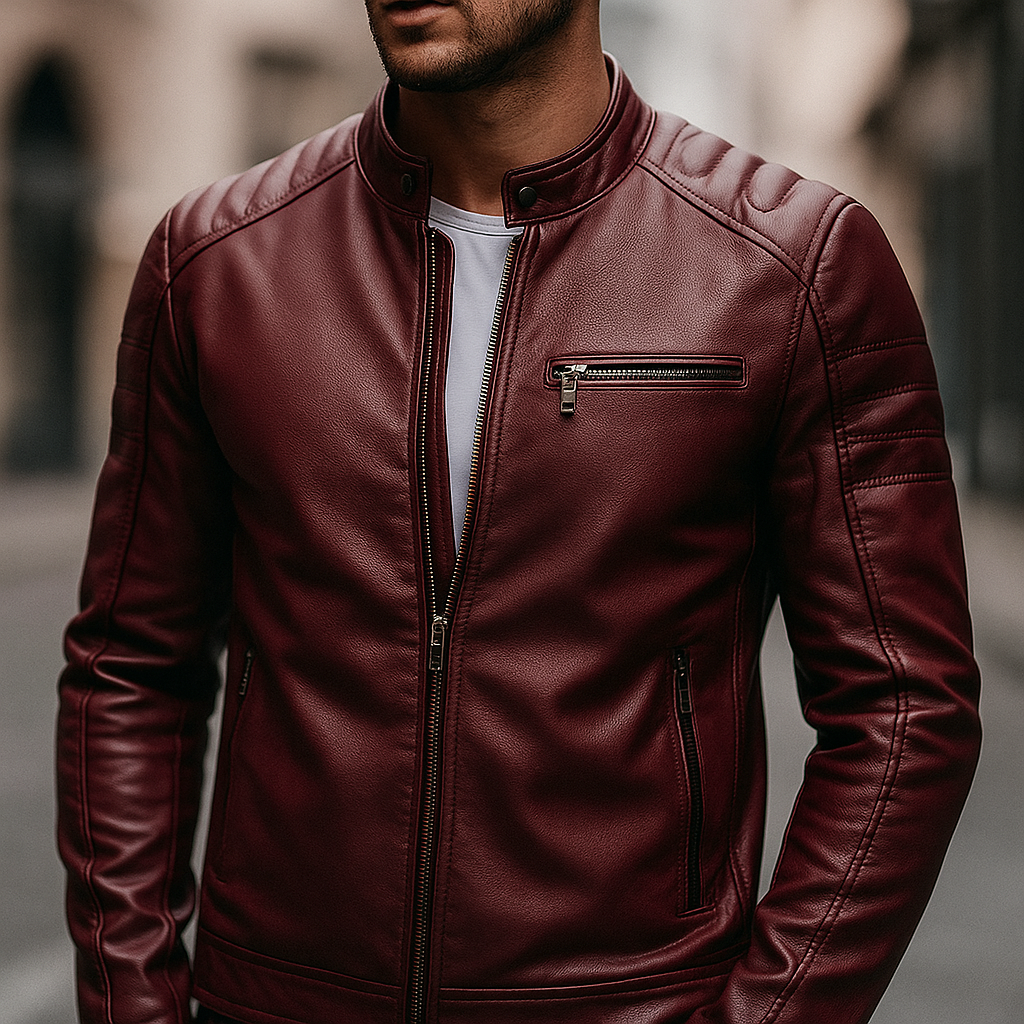 Men’s Classic Moto Leather Jacket - CristianLavian