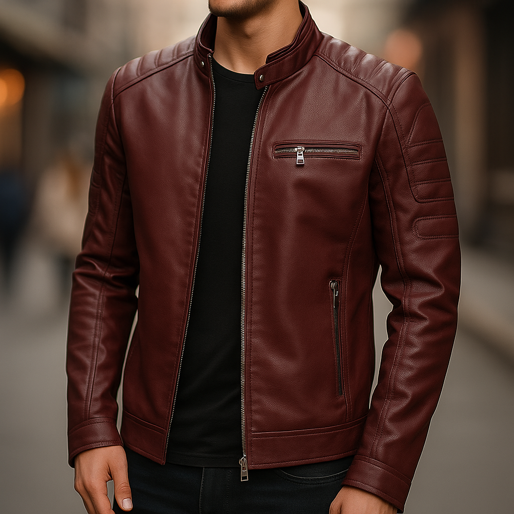Men’s Classic Moto Leather Jacket - CristianLavian