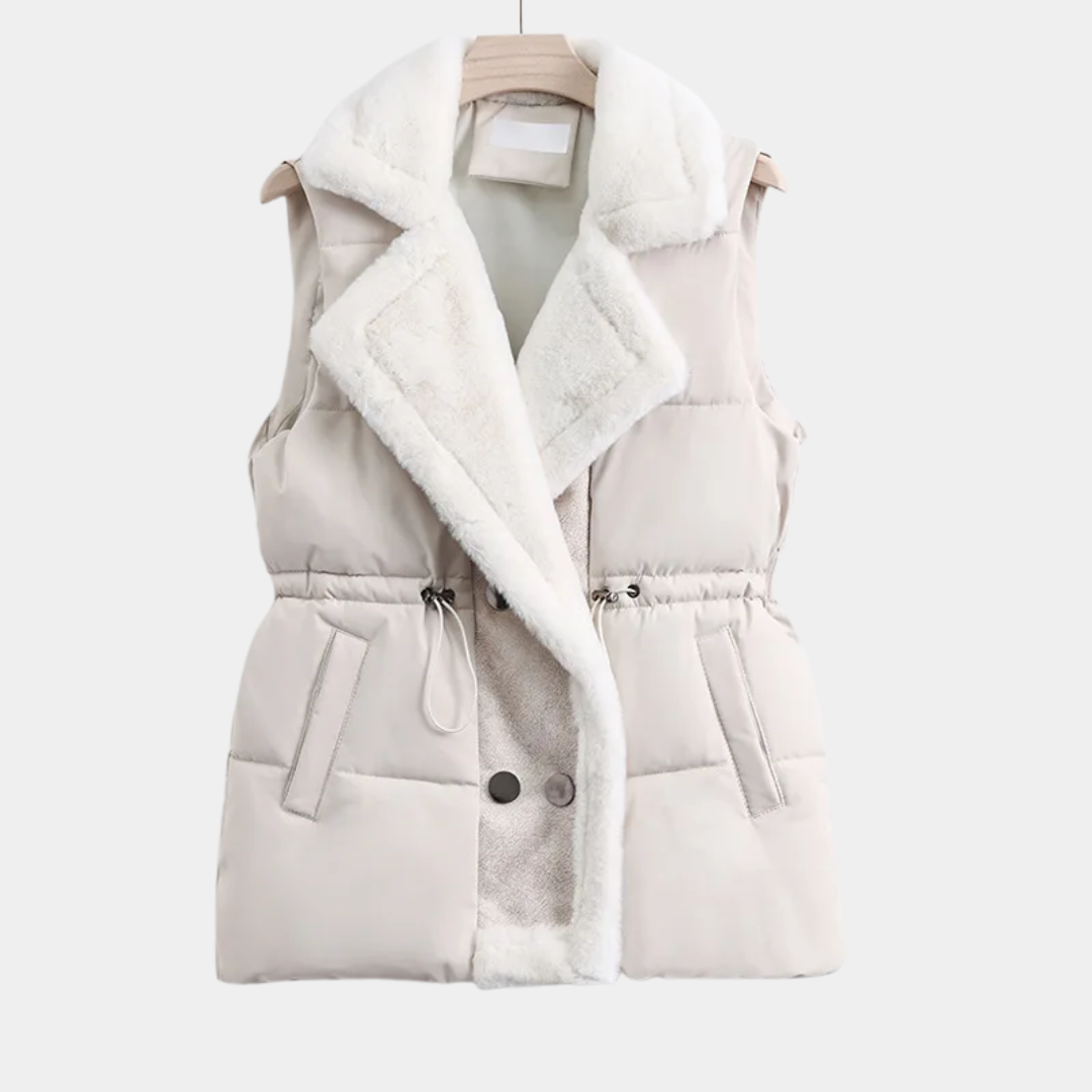 Women’s Faux-Fur Lined Puffer Vest - CristianLavian