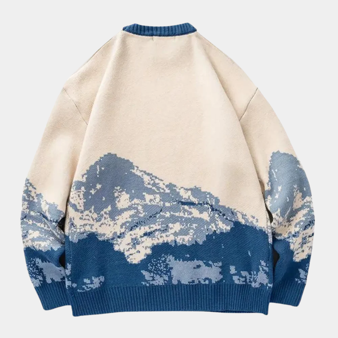 Men’s Snow-Peak Jacquard Knit Sweater - CristianLavian