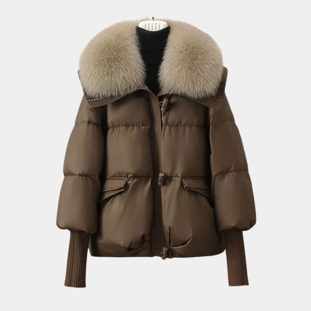 Women’s Luxe Fur-Collar Puffer Jacket - CristianLavian