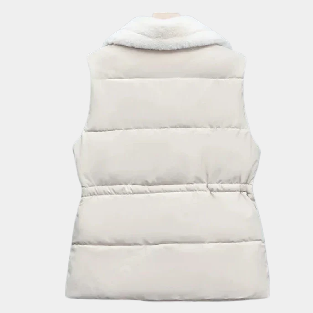 Women’s Faux-Fur Lined Puffer Vest - CristianLavian