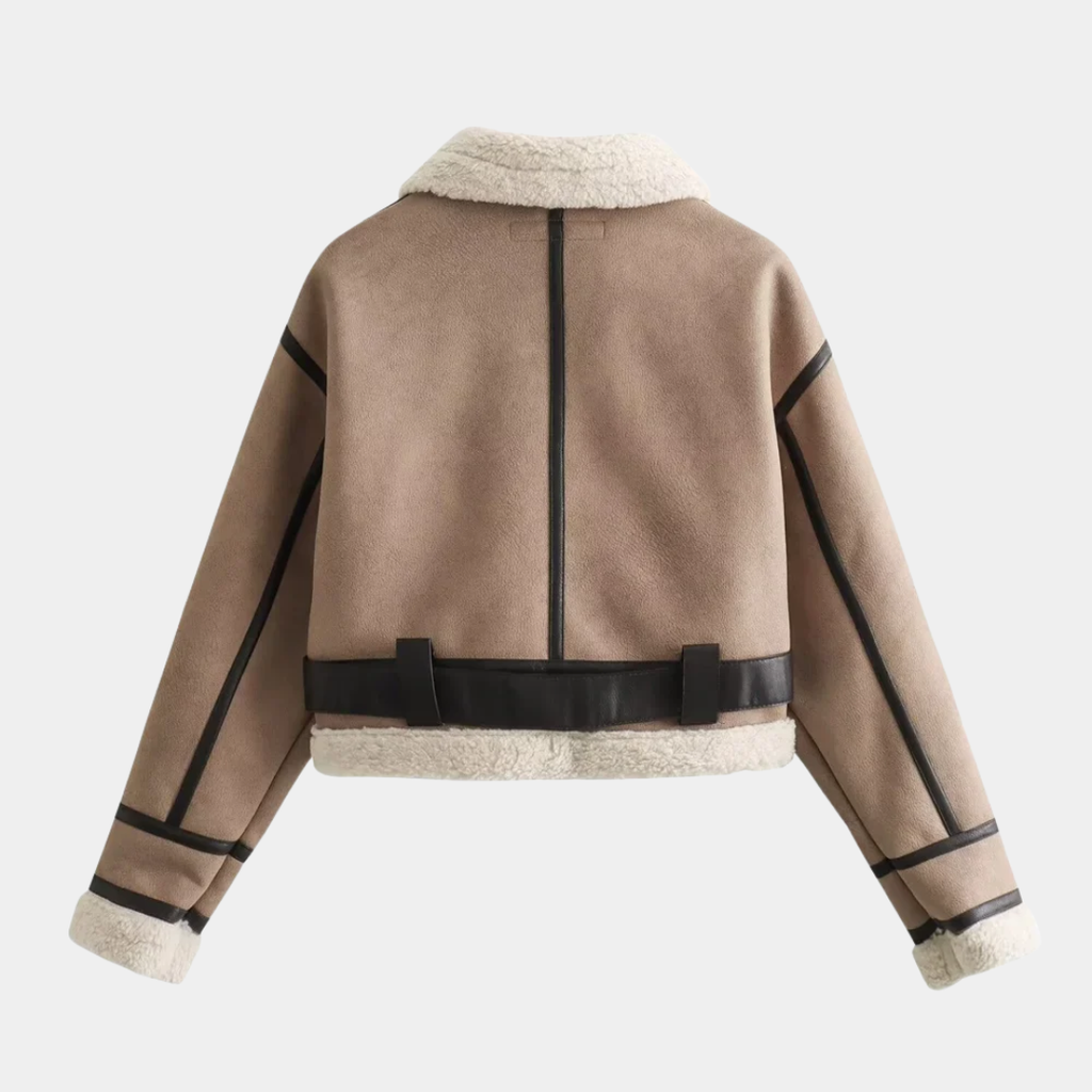 Women’s Faux Shearling Aviator Jacket - CristianLavian