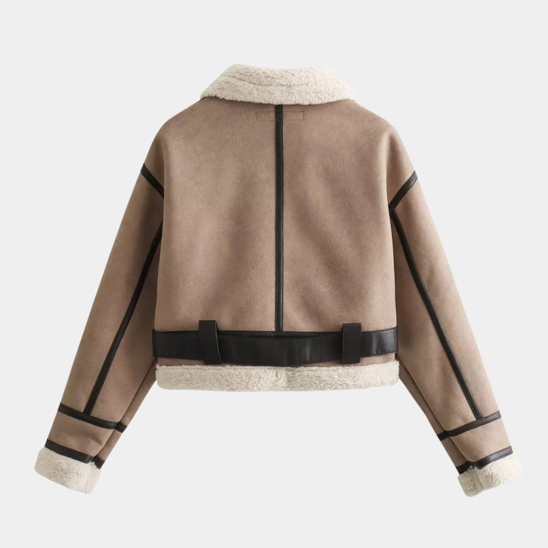 Women’s Faux Shearling Aviator Jacket - CristianLavian