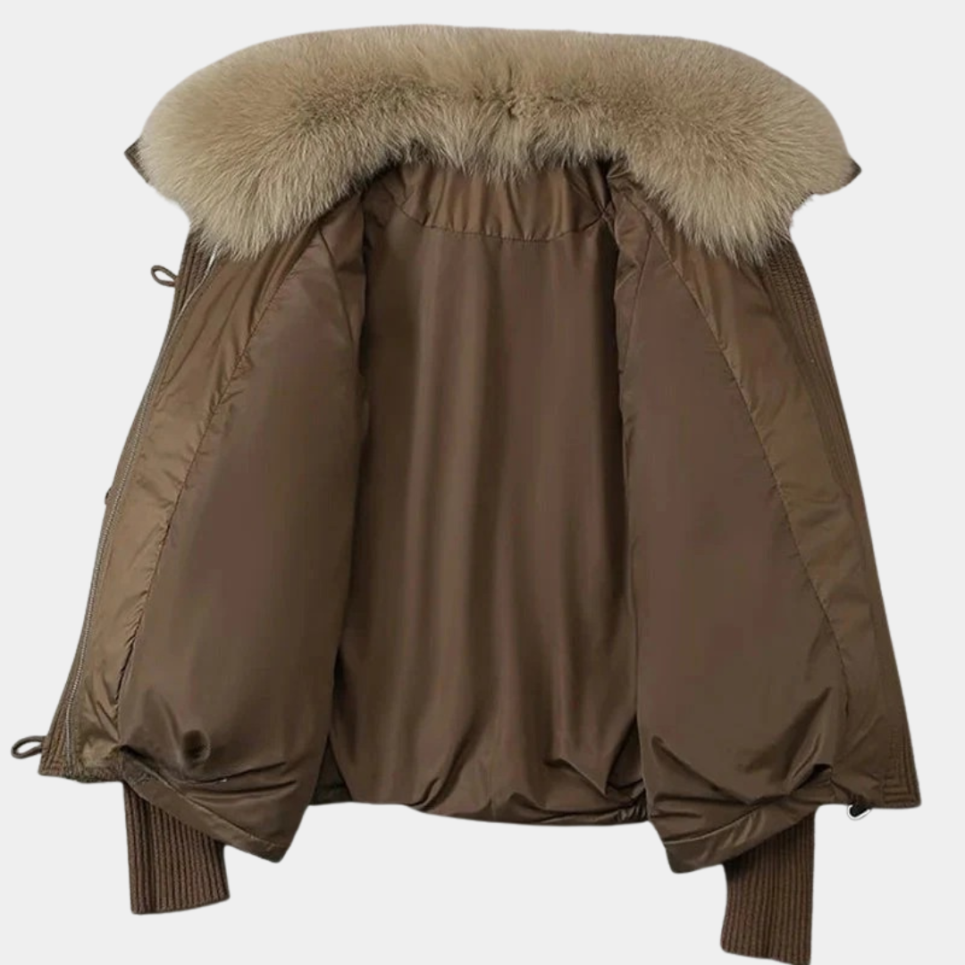 Women’s Luxe Fur-Collar Puffer Jacket - CristianLavian