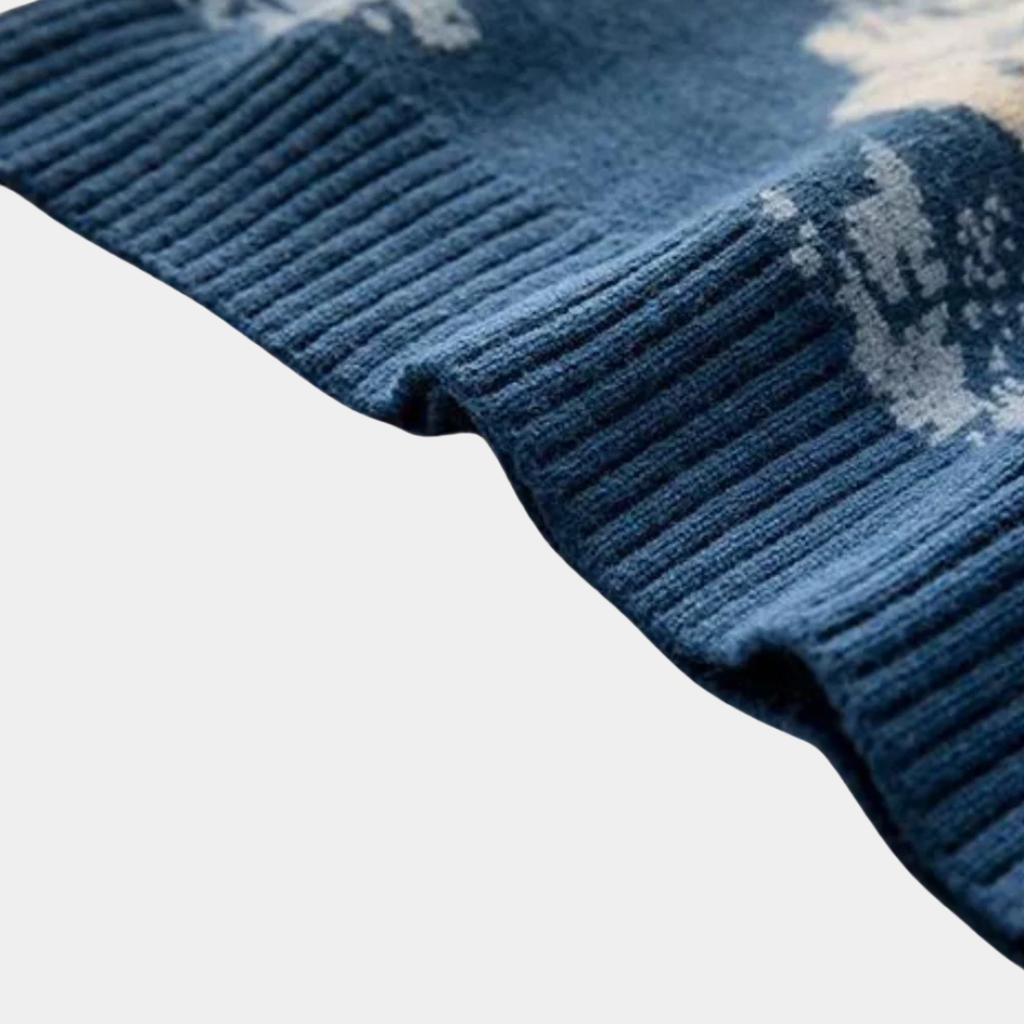 Men’s Snow-Peak Jacquard Knit Sweater - CristianLavian