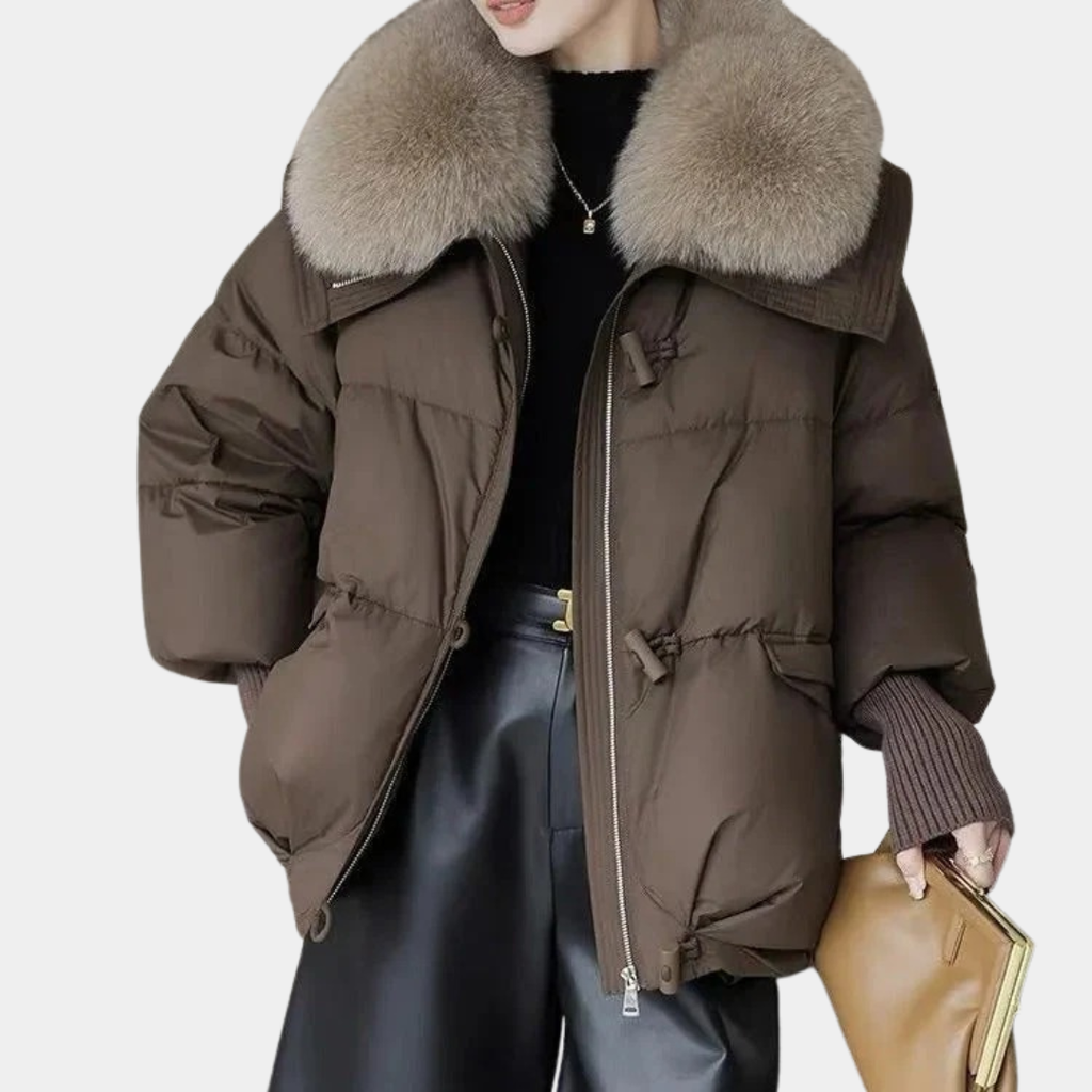 Women’s Luxe Fur-Collar Puffer Jacket - CristianLavian