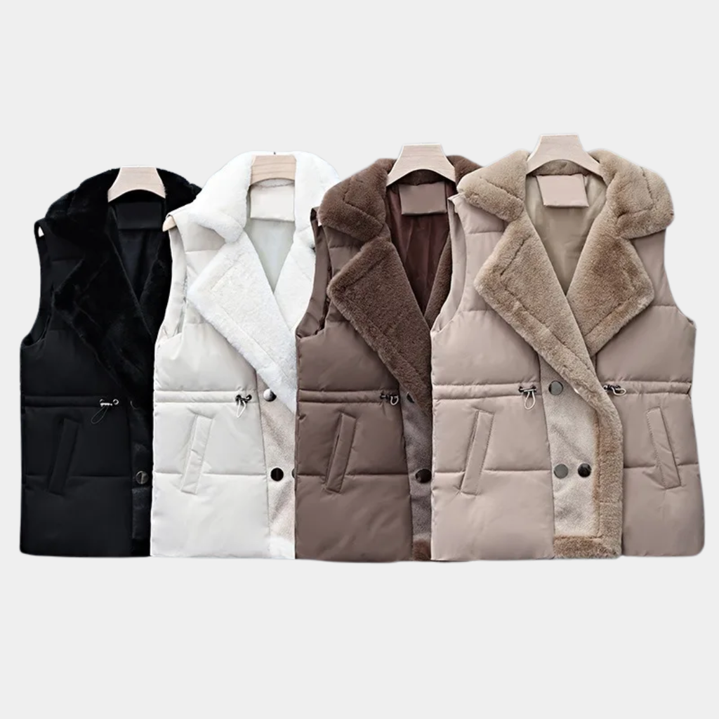 Women’s Faux-Fur Lined Puffer Vest - CristianLavian