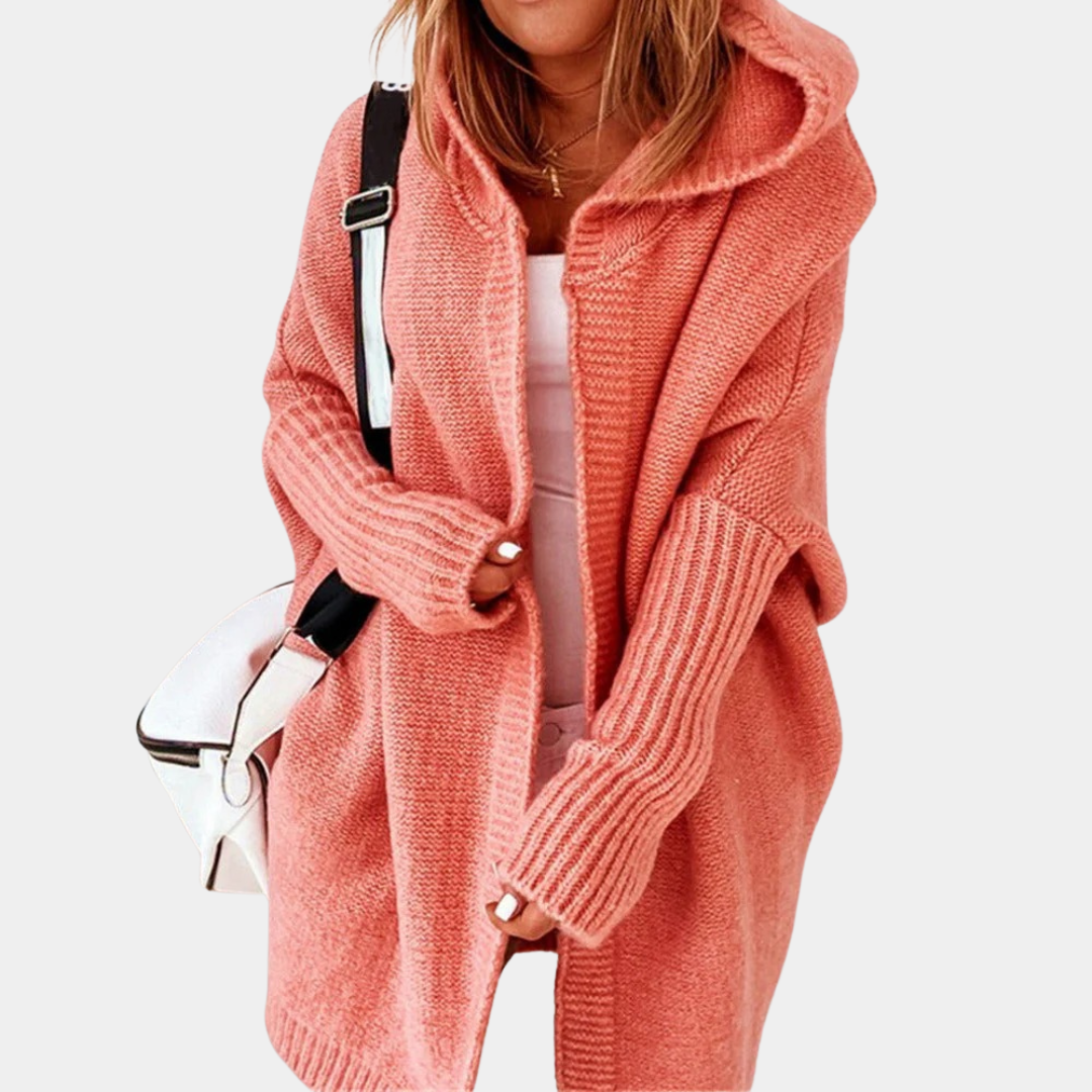Cozy Hooded Knit Cardigan