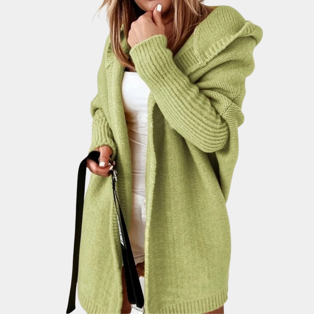 Cozy Hooded Knit Cardigan