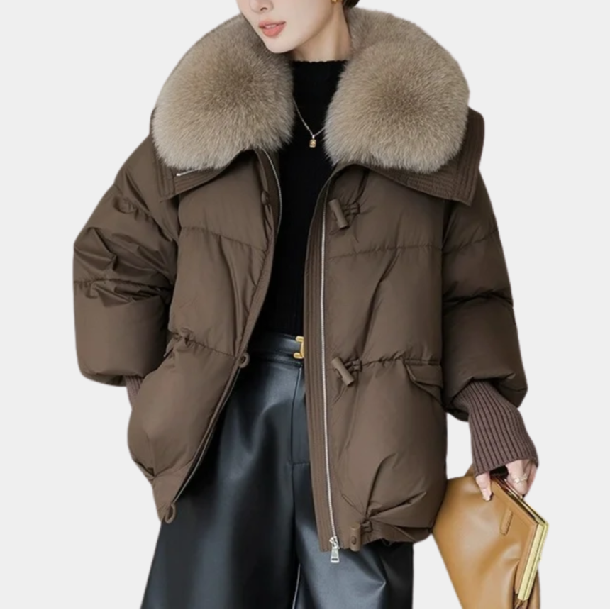Women’s Luxe Fur-Collar Puffer Jacket - CristianLavian