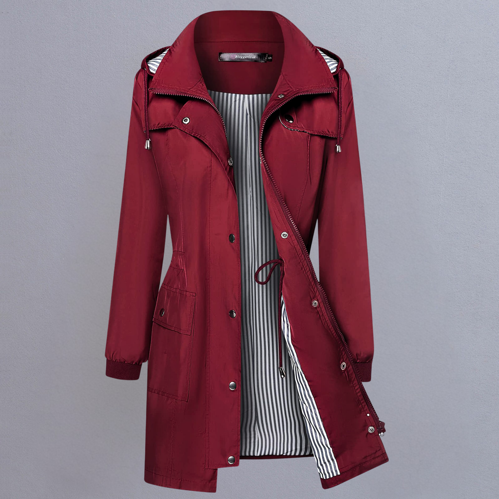 Women’s Lightweight Waterproof Hooded Parka – Windbreaker Coat - CristianLavian