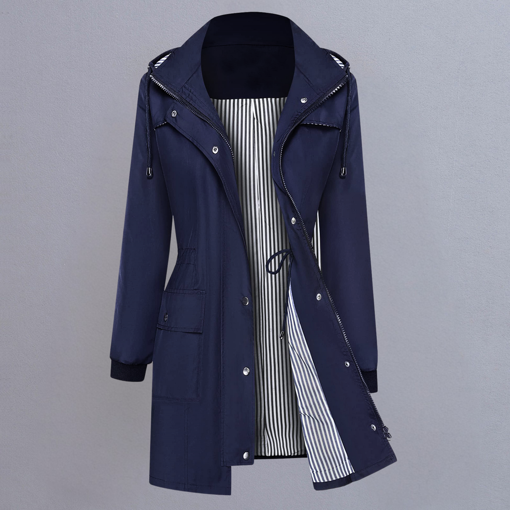 Women’s Lightweight Waterproof Hooded Parka – Windbreaker Coat - CristianLavian