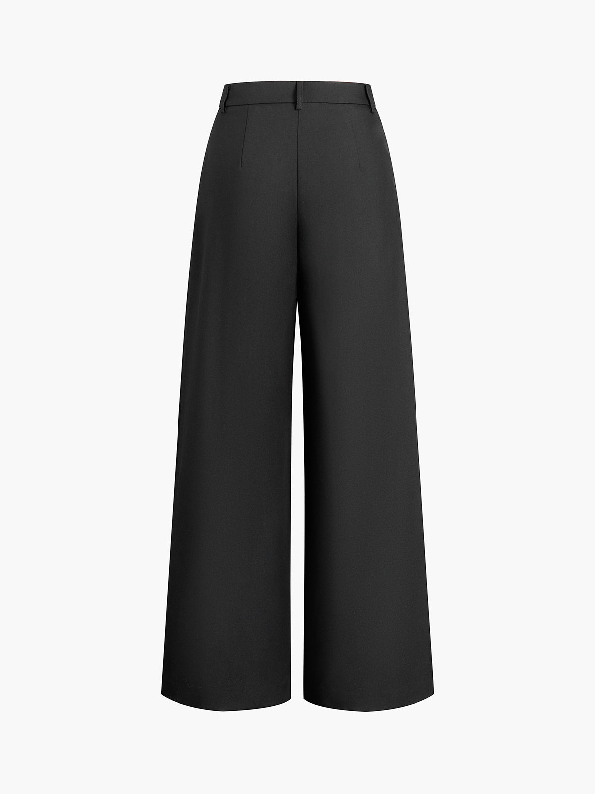 High-Waisted Wide-Leg Trousers