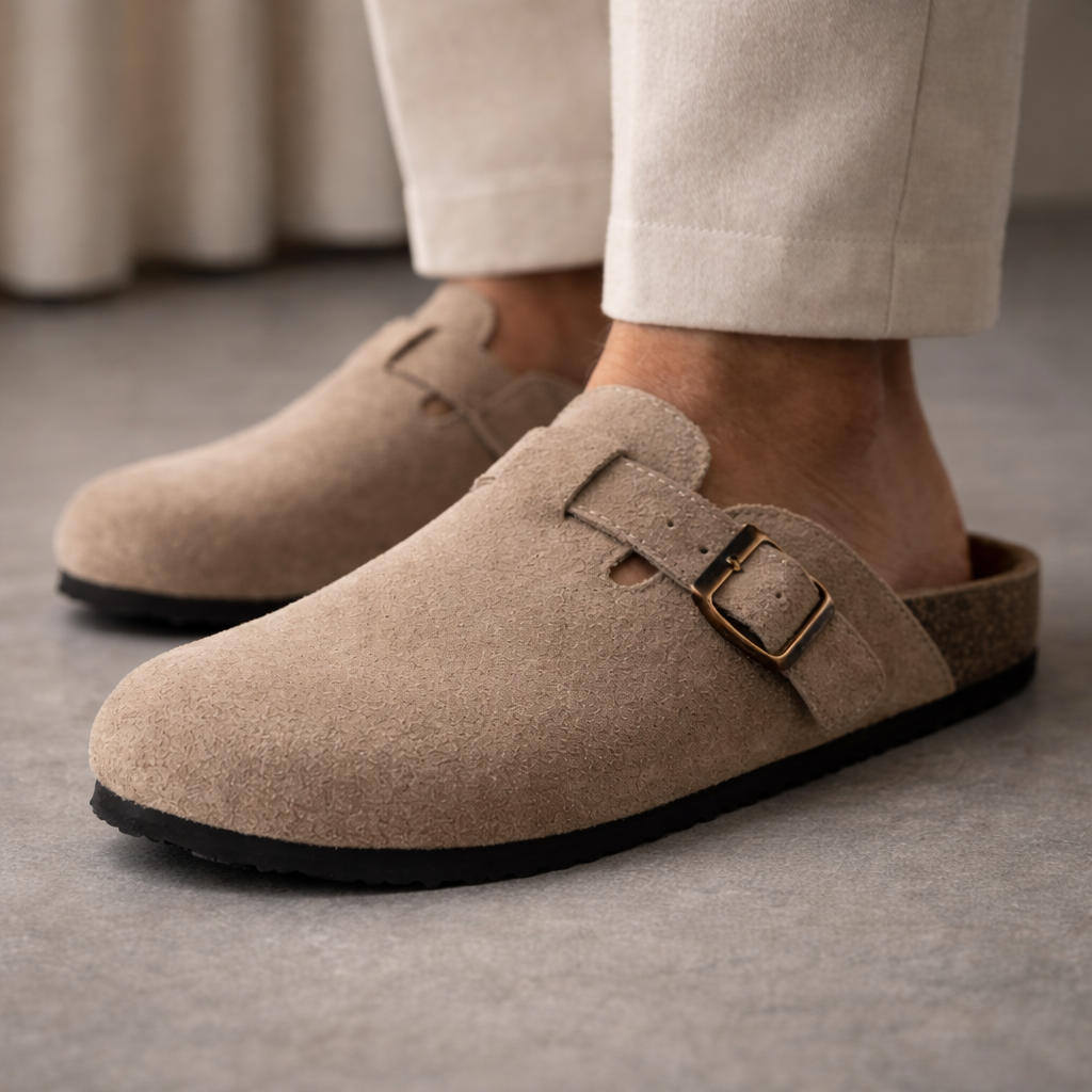 Lavian Suede Clogs - CristianLavian