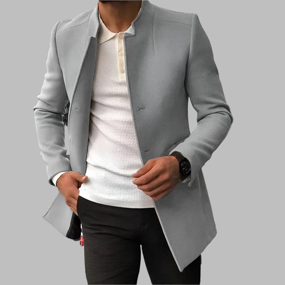 Men’s Modern Slim-Fit Olive Coat - CristianLavian