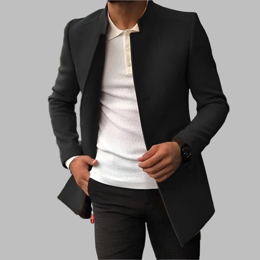 Men’s Modern Slim-Fit Olive Coat - CristianLavian