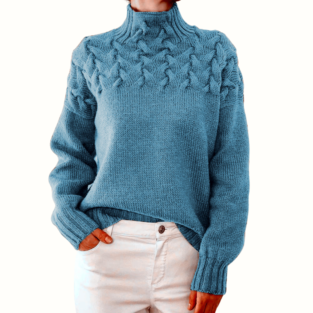 CozyWeave High-Neck Sweater