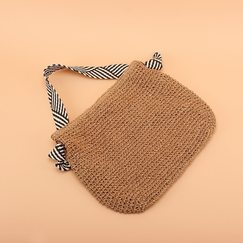 The Riviera Breeze Woven Tote