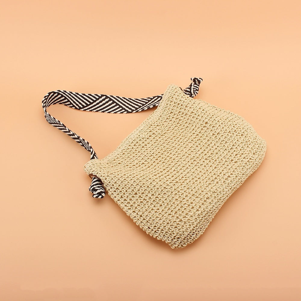 The Riviera Breeze Woven Tote