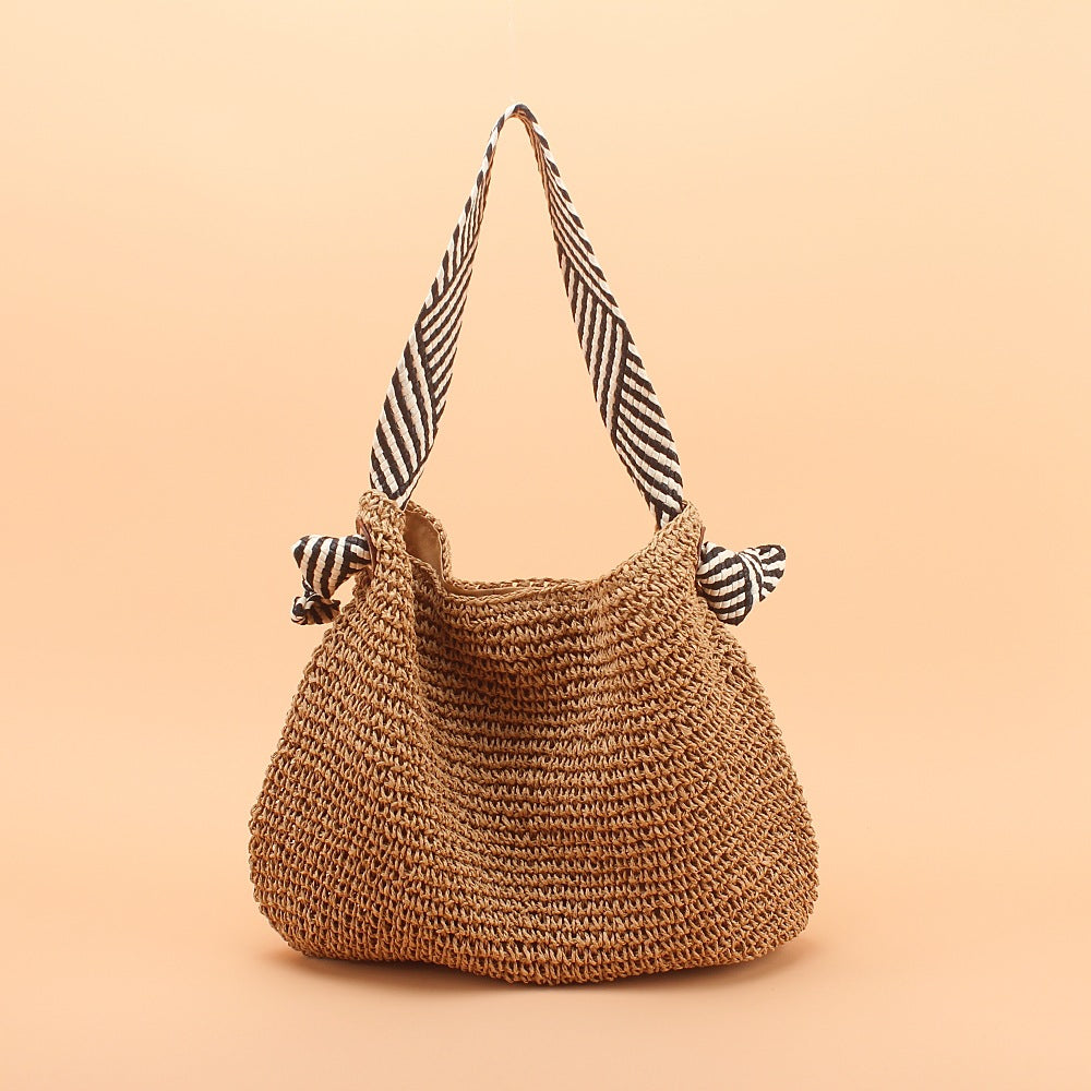The Riviera Breeze Woven Tote