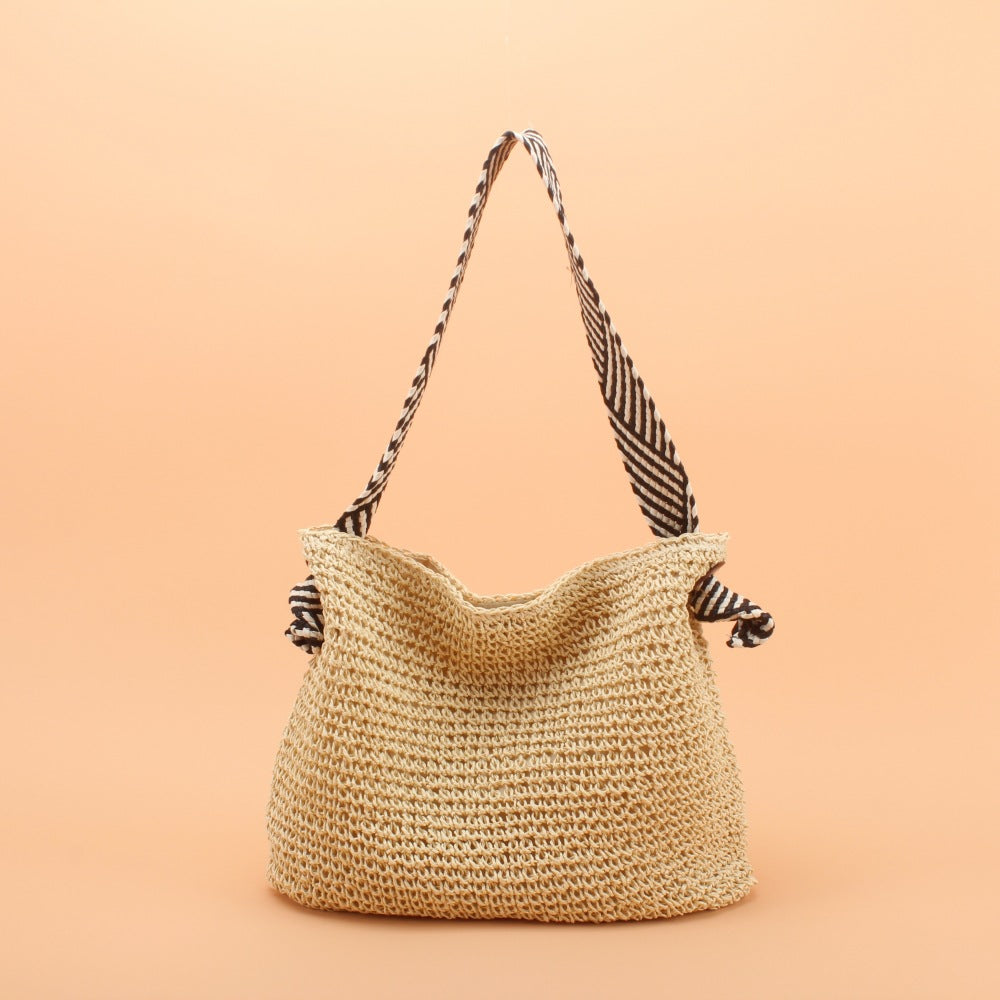 The Riviera Breeze Woven Tote