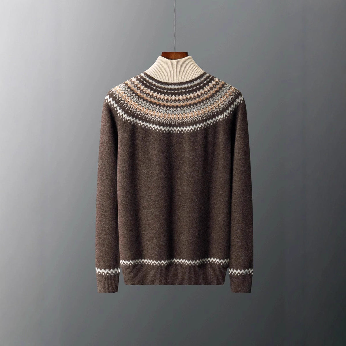 The Nordic Crest Half-Zip Knit Sweater - CristianLavian