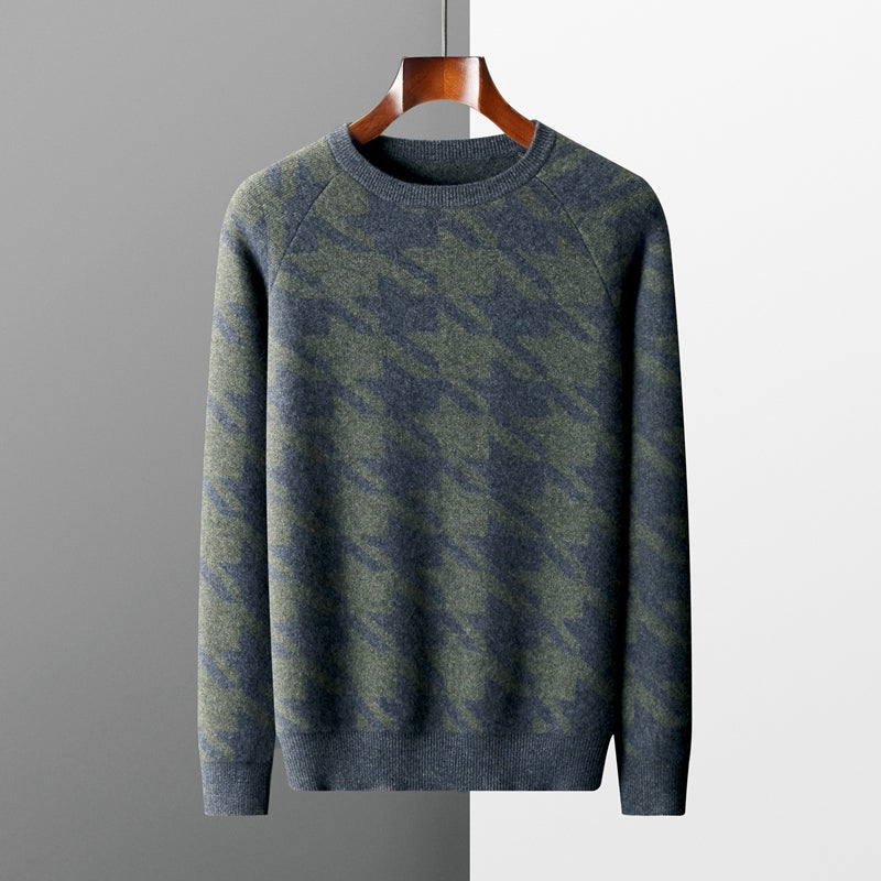 The Aberdeen Shadow Houndstooth Sweater - CristianLavian
