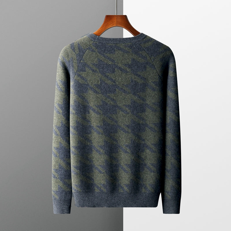 The Aberdeen Shadow Houndstooth Sweater