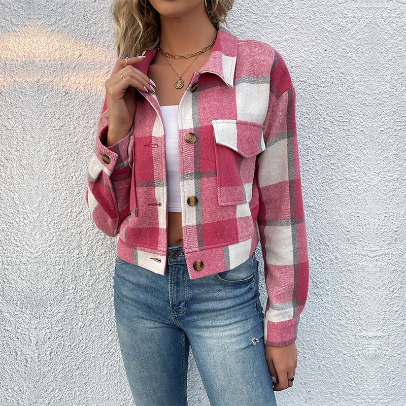 Olivias Button-Front Cropped Jacket - CristianLavian